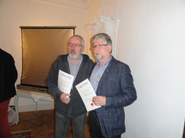 Ausgezeichnet für langjährige Mitgliedschaft in der SPD wurden Ralf Brumm (10 Jahre) und Egon Heller (40 Jahre)