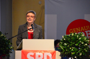 Sabine Dittmar eröffnet den Neujahrsempfang der SPD Bad Kissingen.